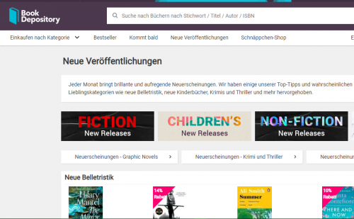 Bucheinführungen und neuer bis zu 45% kein BookDepository