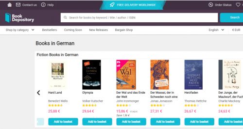 Bücher in deutscher Sprache mit bis zu 40% Rabatt